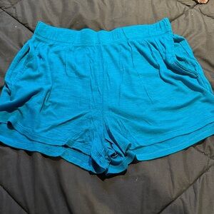 Vibrant Blue Women's Athletic Shorts